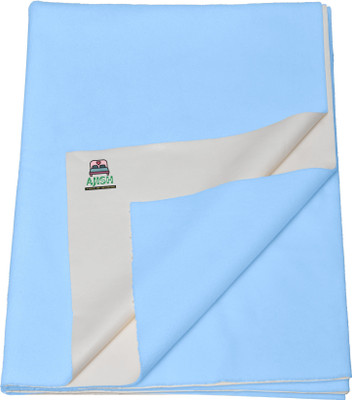 SBTs Cotton Baby Bed Protecting Mat(Sky Blue, Large)