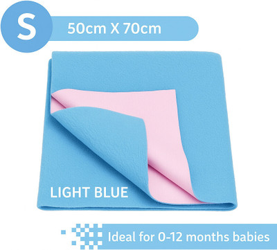 AWEJOY Fleece Baby Bed Protecting Mat(Blue, Small)
