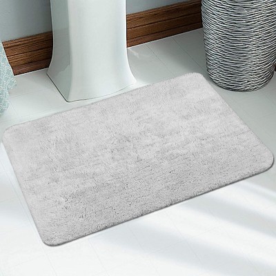 Saral Home Cotton Bathroom Mat(Light Grey, Medium)