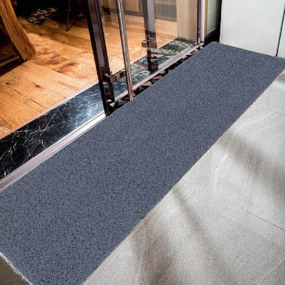 KUBER INDUSTRIES Rubber Door Mat(Grey, Free)