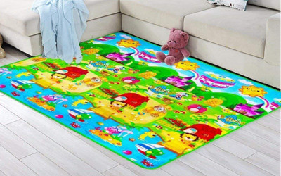 Moxtiza Plastic Baby Play Mat(Multicolor, Large)