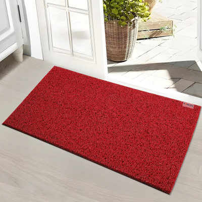 HOMESTIC Rubber Floor Mat(Red, Medium)