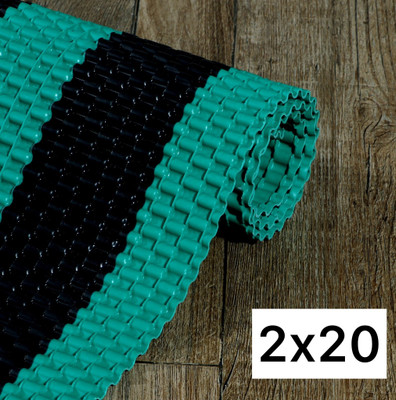 Kuku Home Rubber Door & Floor Mat(Black, Green, Free)