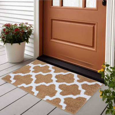 MINGET Microfiber Door Mat(Doormat90WhiteSkin, Large)
