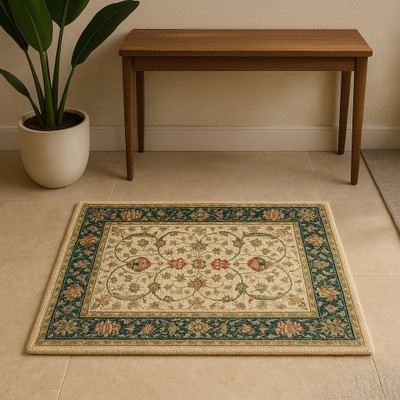 ELEGANT WEAVERS Microfiber Door & Floor Mat(Green, Brown, Medium)