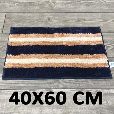 Slayy with Style Microfiber, PP (Polypropylene) Floor Mat(Blue, Medium)