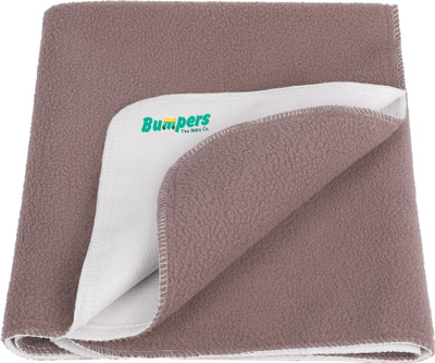 Bumpers The Baby Co. Polycotton Baby Bed Protecting Mat(Brown, Extra Large)