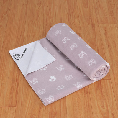 R for Rabbit Polyester Baby Bed Protecting Mat(Grey, Medium)