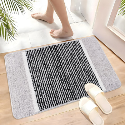 HOMESTIC by Kuber Industries Microfiber Door Mat(Grey, Medium)