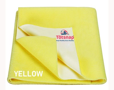 Totsnap Cotton Baby Bed Protecting Mat(Yellow, Medium)