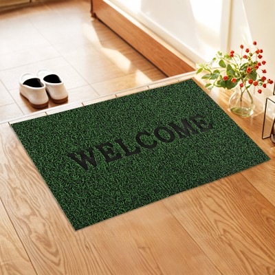 KUBER INDUSTRIES Rubber Door Mat(Green, Large)