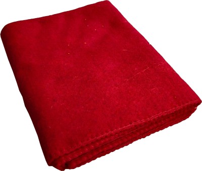 SHREE EXIM Wool Prayer Mat(Red, Large)