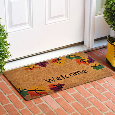 Mats Avenue Coir Door Mat(Brown, Large)