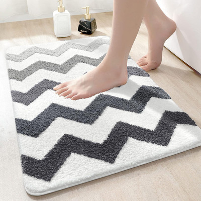 SR Handloom Polyester Door Mat(Grey, Large)