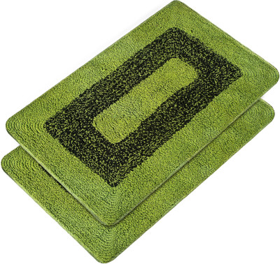 Heart Home PVC (Polyvinyl Chloride) Kitchen Mat(Gold, Extra Large)