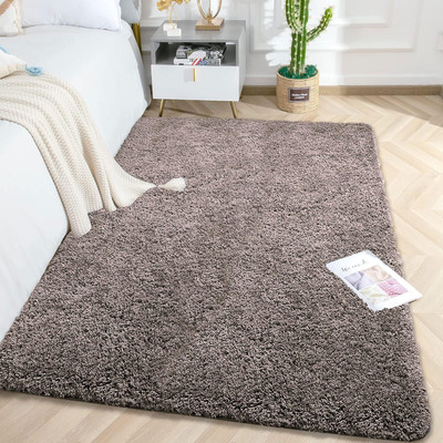 Acarpet Brown Polyester Carpet(120 cm,  X 180 cm, Rectangle)