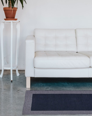 RADRUGS Cotton Floor Mat(Dark Grey, Large)