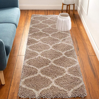 BROTEES Microfiber Floor Mat(Brown, Extra Large)