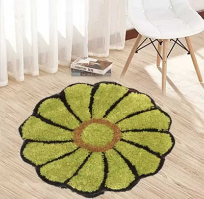 HRB Microfiber Door & Floor Mat(Green, Medium)