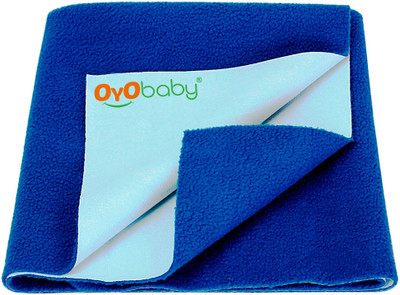 Oyo Baby Cotton Baby Bed Protecting Mat(Royal Blue, Large)