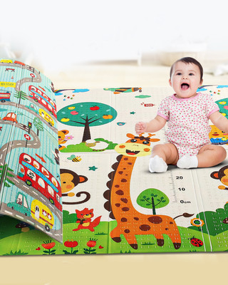 Intelliskills PP (Polypropylene) Baby Play Mat(Multicolor, Large)