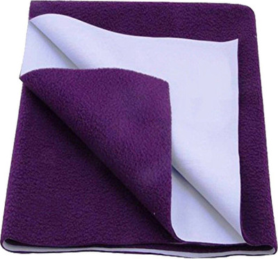 SBTs Polyester, Rubber, Cotton Baby Bed Protecting Mat(Plum (Lavender), Small)