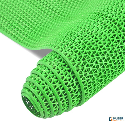 KUBER INDUSTRIES Rubber Bathroom Mat(Green, Large)