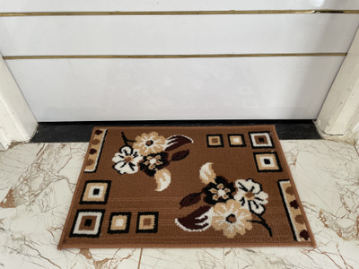 HR CARPET Gold Acrylic Runner(40 cm,  X 60 cm, Rectangle)