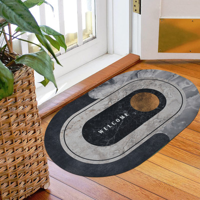 KUBER INDUSTRIES Microfiber Door Mat(White, Free)