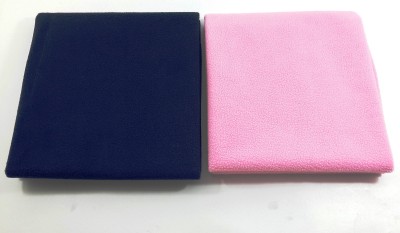 smilykid Rubber, Cotton Baby Sleeping Mat(Pink, Navy Blue, Medium, Pack of 2)