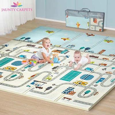 JAUNTY CARPETS Cotton Baby Play Mat(Beige, Extra Large)