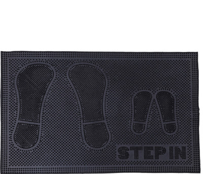 HUES & SHADES Rubber Door Mat(Step In, Medium)