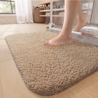 MAA HOME CONCEPT Microfiber Door Mat(Beige, Large)