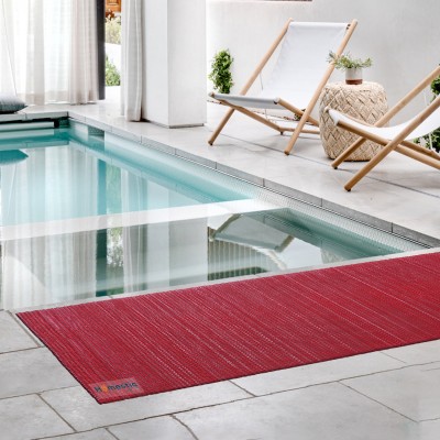 HOMESTIC Rubber Bathroom Mat(Red, Free)