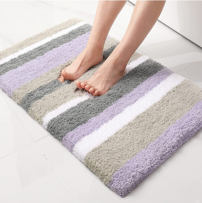 SR CREATIONS Microfiber Floor Mat(Multicolor, Medium)