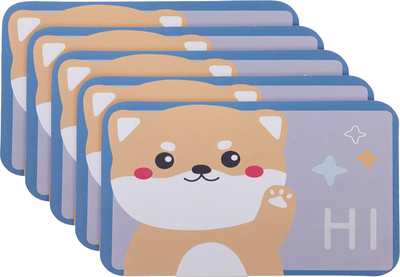 KUBER INDUSTRIES PVC (Polyvinyl Chloride) Bathroom Mat(Multicolor, Pack of 5, Medium)