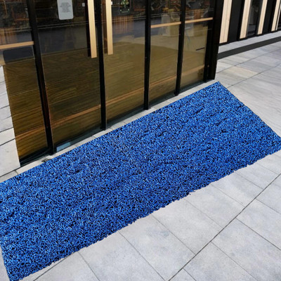 VSTUCART Rubber Door Mat(Blue, Extra Large)