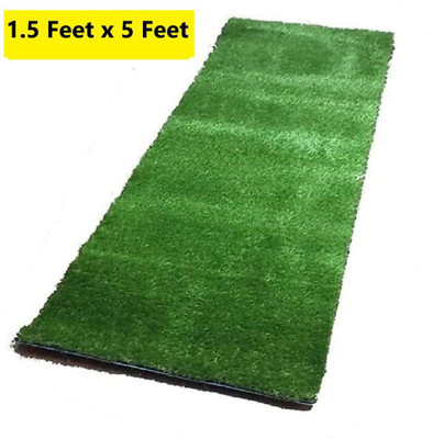 CHETANYA LOOMTEX Green Polypropylene Carpet(1 ft,  X 5 ft, Rectangle)