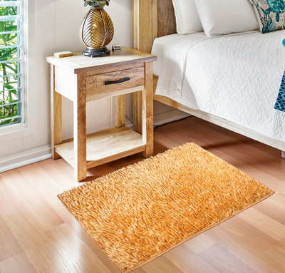 ADIRNY Microfiber Door Mat(Orange, Medium)