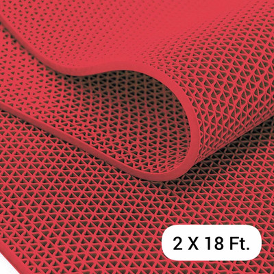 MULTIPRO PVC (Polyvinyl Chloride) Floor Mat(Red, Extra Large)