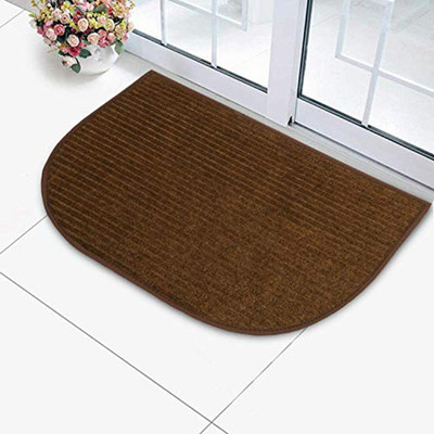KUBER INDUSTRIES Microfiber Door Mat(Brown, Medium)