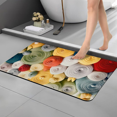 Sunvibe Rubber Bathroom Mat(FOAM, Medium)