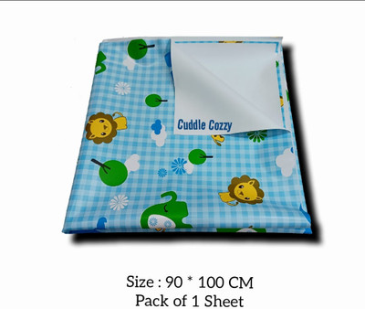 JOY LIFE Rubber Baby Bed Protecting Mat(Blue, Medium)