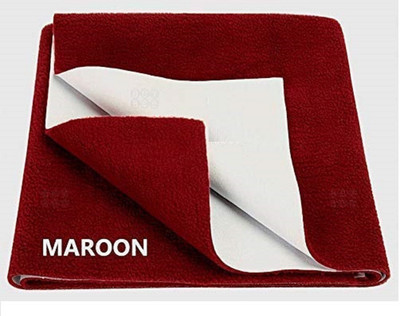 Keviv Cotton Baby Bed Protecting Mat(Maroon, Extra Large)