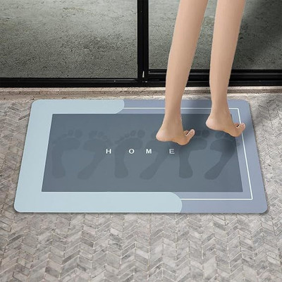 Nimi enterprises Microfiber Floor Mat(Multicolor, Large)