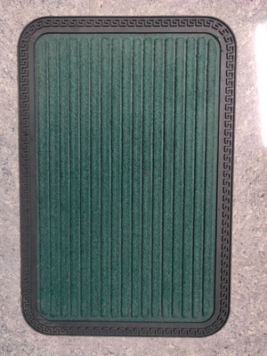 Waco creation Microfiber Door Mat(Green, Large)