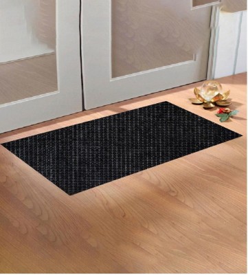 shanti industries PVC (Polyvinyl Chloride) Floor Mat(Black, Free)