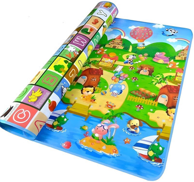 CODEWAVE Polyester Baby Play Mat(Green, Large)