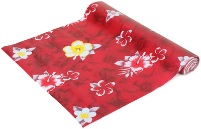 Alina Rectangular Pack of 1 Table Placemat(Red, PVC)