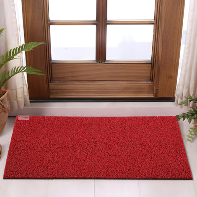 HOMESTIC Rubber Floor Mat(Red, Medium)